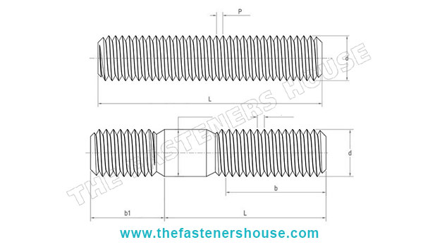 ASTM A193 Grade B7 Stud Bolts manufacturers exporters wholesale suppliers in India Ludhiana